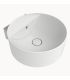 Lavabo sospeso a parete tondo Ceramica Flaminia Twin TW42S