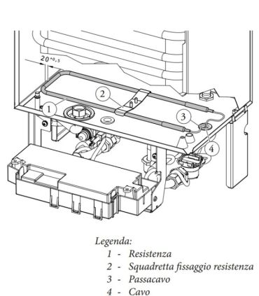 Kit de résistance antigel pour chauffe-eau Caesar Immergas article 3.014113