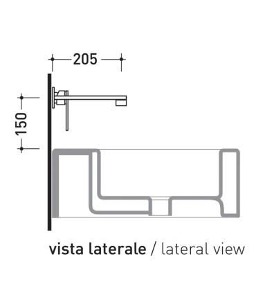 Single plate basin mixer Ceramica Flaminia One 113058 series