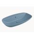 Lavabo a parete Ceramica Flaminia Nudaslim con piano rubinetteria