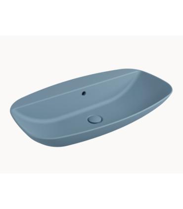 Lavabo a parete Ceramica Flaminia Nudaslim con piano rubinetteria