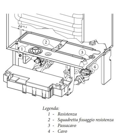 Kit resistenza antigelo per scaldabagno Caesar Immergas art. 3.014113