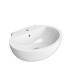 Lavabo da appoggio o sospeso Ceramica Flaminia serie Dip Dp481 bianco