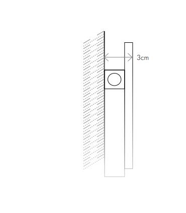 Koh-i-Noor mirror, Tondo Ambiente with back lighting