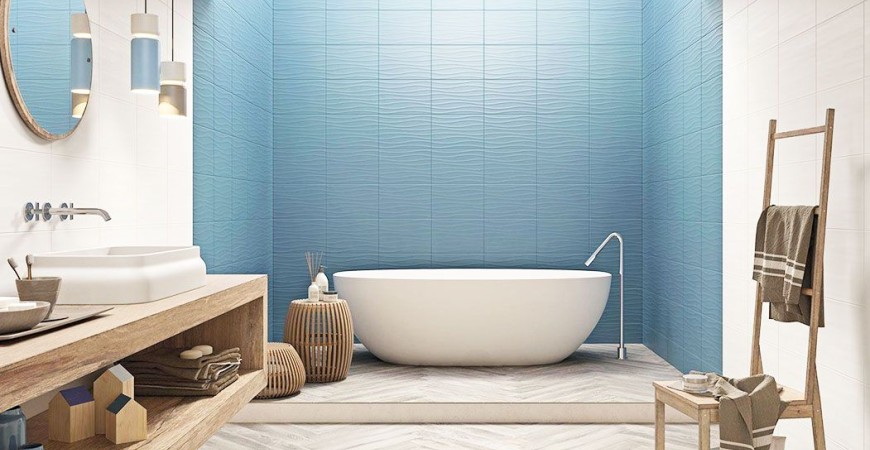 Acquaclick furnishes: the bathroom of the house by the sea