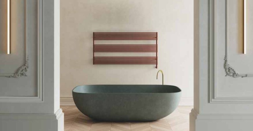 Radiateur pour chauffer la salle de bain avec style