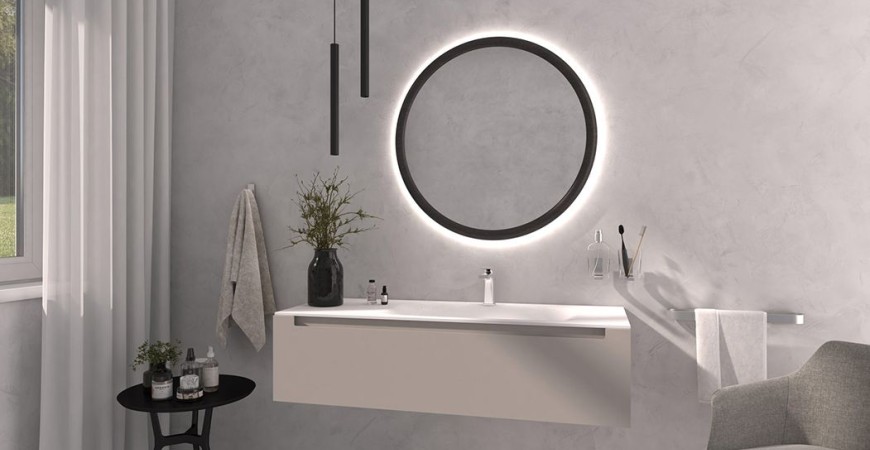 Miroirs de salle de bain avec lumière LED