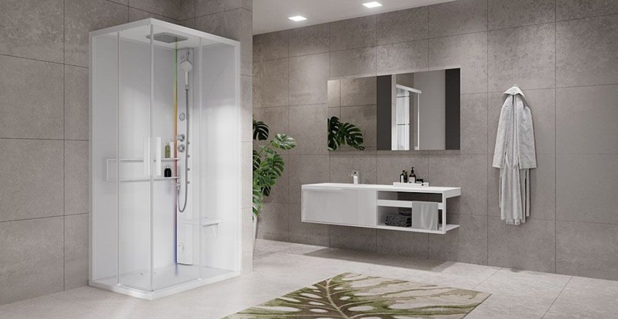 Enjoy a relaxing emotional shower with Novellini shower cabins