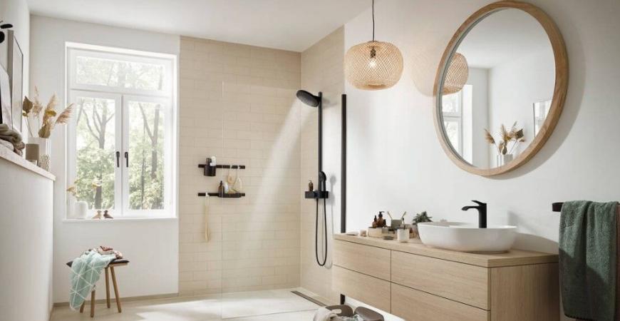 Bagno nero: la collezione Pulsify di Hansgrohe